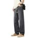 BOY Loose Hong Kong Style Wide-Leg Jeans For Men, Autumn New Light Washed Vintage American Straight-Leg Trendy Casual Men's_mkmklike.com
