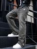 Men's Clothin 26th Autumn "US" European And American Men's Retro Washed Embroidered Straight Jeans_mkmklike.com