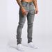 New European And American Style Men's Jeans - Trendy Black High-waisted Skinny Jeans For Men_mkmklike.com