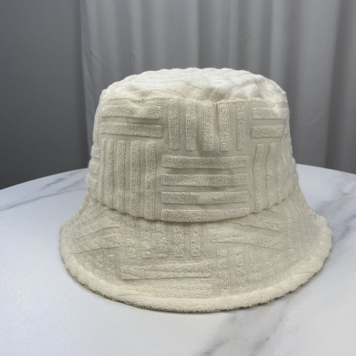 Hot Sale Plain Terry Towelling Bucket Adult Spring Autumn Outdoor Panama Hip Hop Casual Fisherman Hat Unisex Solid Color Bob_mkmklike.com