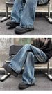 Vintage Lightning Crack Jeans –Lightning Crack Distressing And Distressed Washed Wide-Leg Denim (S-3XL)_mkmklike.com