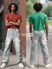 Men's Baggy Hip Hop Jeans – Oversized Streetwear Style (XL-3XL, Distressed Wash, Comfort Fit)_mkmklike.com