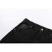 Men's Black Raw Denim Jeans Trendy Versatile Loose Fit Straight Leg American Style Slimming Slightly Flared_mkmklike.com