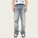 Men's Distressed Loose Fit Washed Vintage Denim Jeans For Casual Streetwear – High Waist Straight Leg Ripped Boyfriend Jeans_mkmklike.com