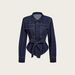 Waist-Defining Denim Jacket With Detachable Belt – Effortless Chic For Global Citizens (Versatile Blue Blazer,Seasonal Staple)_mkmklike.com