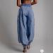 Cross-border European And American Street Fashion Women's New High-waisted Zippered Jogger Jeans, Loose Casual Retro_mkmklike.com