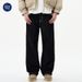 Nordmann Muqiu Clothing | Winter Warm Thickened Flocked Original Color Jeans Men's Commuter Loose Straight Wide-Leg Pants_mkmklike.com
