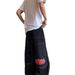 Cross-border European And American High Street Embroidered Jeans For Men, Trendy Hip-hop Rock Loose Wide-leg Vintage_mkmklike.com