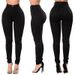 Women's Clothing High-Waist Skinny Jeans For Women – Stretch Denim Tummy Control Pants (White/Black)_mkmklike.com