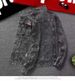 Men's Clothing Ripped Trendy Handsome Personality Casual Denim Top Workwear Jacket_mkmklike.com