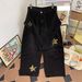 Men's Clothing Wide Leg Jeans Vintage Star Patchwork Denim Pants - High Waist Wide Leg, 70s Retro Style For Men, Distressed Wash (Black/Blue, S-XXXL)"_mkmklike.com