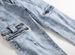 Men's Clothing Slim Fit Stretch Jeans Light Gray Zippered Printed Style Midweight Cotton Skinny Pants Machine Washable_mkmklike.com