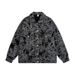 Cashew Flower Denim Jacket Men's Retro Loose Couple Jacket Trendy Brand_mkmklike.com