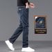 Thickened Jeans Men's Slim-fit Straight Casual Elastic Loose Casual Trousers Men_mkmklike.com