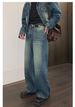 Streetwear Distressed Denim Jeans – Relaxed Fit Straight-Leg Pants For Men (S-XL, Vintage Blue)_mkmklike.com