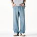 Men's Clothing Men's New Spring Casual Loose Fit Jeans American Retro Style Trendy Straight Leg Long Pants For Formal & Casual_mkmklike.com
