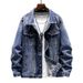 Loom Men's 2025 New Trend Loose Workwear European And American Street Retro Denim Jacket Spring Autumn_mkmklike.com