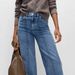 High Stretch High Waisted Wide Leg Jeans Women's Slimming Retro Washed Denim Spring/Autumn Regular Fit England Style Fashion_mkmklike.com