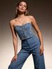 K Sexy And Fashionable Slim Fit Waist Cinched Short Denim Vest For Women_mkmklike.com