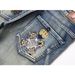 New Style Foreign Trade European And American Street Youth Ripped Embroidered Badge Stretch Skinny Men's Jeans Trendy_mkmklike.com