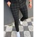 Men's Two Stripes Check Print Lounge Pants_mkmklike.com