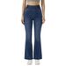 Cross-border Foreign Trade Women's Flared Knit Jeans, Comfortable Highly Elastic With Pockets, European And American_mkmklike.com