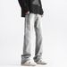 Men's Stretch Slim Fit Straight Leg Jeans - High Street Style, Comfortable & Stylish For Casual Wear_mkmklike.com