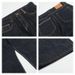 Men's Raw Denim Selvedge Straight Leg Jeans mid Waist Button Fly Casual Loose Fit Trousers for Spring Business Style_mkmklike.com