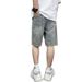 Summer New Style Hong Kong Vintage Men's Jeans Trendy Brand Design Sensibility Niche Loose-fit Denim Shorts Korean Version_mkmklike.com
