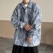 Tie Dye Denim Spring And Autumn New Style American High Street Top Vibe Cool Casual Loose Men's Jacket_mkmklike.com