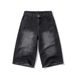 Men's Clothing Retro Washed Distressed Gradient Loose Trendy Frayed Jeans Best Selling Men's Denim Pants For Formal & Casual_mkmklike.com
