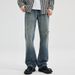 Pure Muqiu Men's Clothing | 2024 Spring New Flared Ripped Jeans For Men Ins Loose Washed Retro Bell Bottoms_mkmklike.com