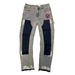Men's Clothing European And American Style Men's Y2K Patchwork Painted Print Fashion Straight Leg Jeans_mkmklike.com