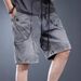 Men's Summer Retro Workwear Trendy Loose Plus Size Denim Sports Shorts Five Point Pants Versatile Casual Clothing_mkmklike.com