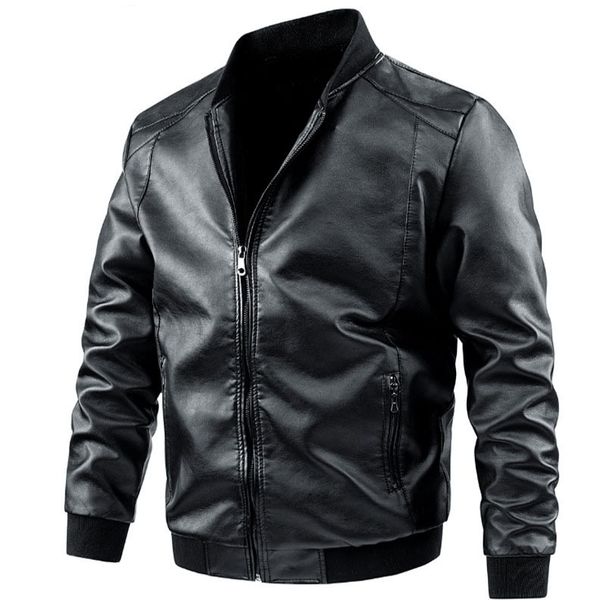 Men's Clothing 2024 men's motorcycle leather jacket men's trendy brand leather jacket spring and autumn Korean style casual leather_mkmklike.com