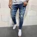 Men's Loose Fit Slim Jeans Retro American Style Autumn Spring Casual Pants European And American Trade Skin Trousers_mkmklike.com