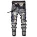 Men's Clothing New Style Slim Fit Elastic Straight Leg Jeans, Trendy And Stylish Men's Trousers_mkmklike.com