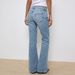 Women's High Waist Flared Jeans - Stretchy Denim Pants For Summer, Classic Blue Wash, Comfortable & Stylish For Work & Casual Wear_mkmklike.com