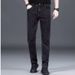 Men's High-Waisted Stretch Jeans - Relaxed Straight Leg Comfort Trousers For All-Day Wear_mkmklike.com