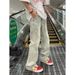 Nordmann American Retro Washed Jeans For Men, Autumn And Winter Loose Straight Casual Pants, High Street Hip Hop Design Pants_mkmklike.com