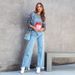 Women's Clothing Loose Casual Jeans Fashion Simple Tassel Straight Trousers_mkmklike.com
