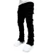 Men's Jeans Regular Fit Stacked Patch Distressed Destroyed Straight Denim Pants Streetwear Clothes Casual Jean_mkmklike.com