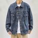 2025 Spring And Autumn New Denim Jacket Men's American High Street Brand Workwear Trendy Coat_mkmklike.com