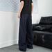 Washed Dark Blue Jeans Men's Spring Autumn Straight-leg Loose European And American High Street Vibe Style Trousers_mkmklike.com