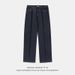 Men's Clothing Split Silhouette Retro Jeans Men's Spring New Style Bright Line Design Original Denim Trousers American Straight Pants Loose Pants_mkmklike.com