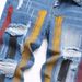 Men's Slim Fit Light Blue Distressed Jeans – Premium Washed Denim With Handmade Paint Splatter & Knee Rips For Streetwear Look_mkmklike.com