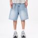 New Summer Trendy Brand Washed Ripped Denim Shorts For Men, Casual, Loose, Straight Leg, Five Point Pants, In Stock._mkmklike.com