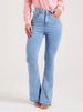 K New Slim Fit Elastic Fashionable Light Colored Bell Bottom Pants For Women Jeans_mkmklike.com