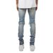 Men's Clothing Jeans Personalized Pleated Slim Stretch Men's Jeans_mkmklike.com