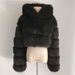 Women's Winter Thickened Artificial Fur Coat Short Jacket Fashion Large Size_mkmklike.com